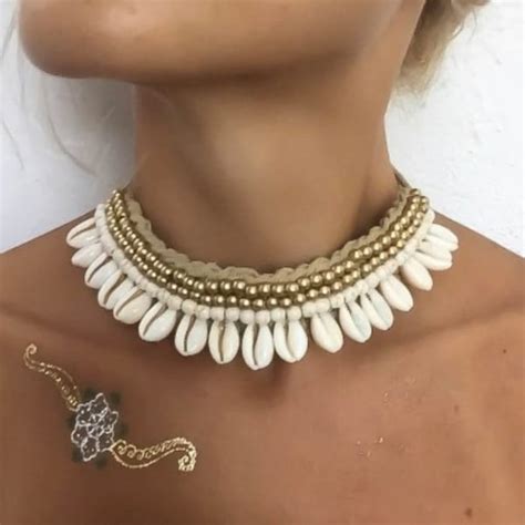 Shell Choker Etsy