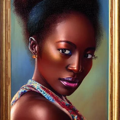 Portrait Of An Congolese Woman 3 5 From Democratic Stable