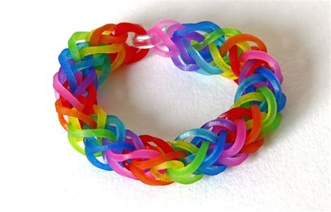 TUTO bracelet élastique double tresse arc en ciel Rainbow Loom en