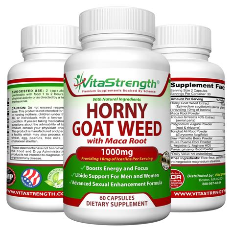 Vitastrength Premium Horny Goat Weed With Female And Male Enhancement