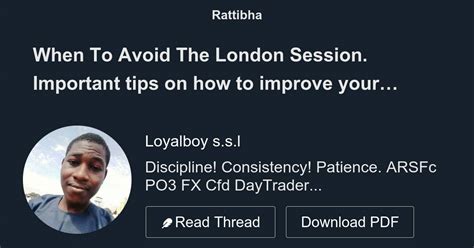 When To Avoid The London Session Important Tips On How To Improve Your