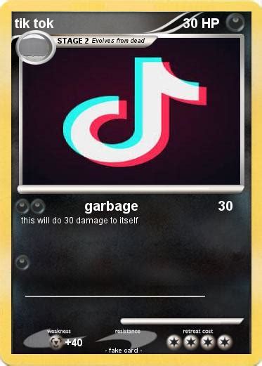 Pokémon Tik Tok 6 6 Garbage My Pokemon Card