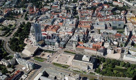 Leipzig Aus Der Vogelperspektive Altstadtzentrum Am Augustusplatz