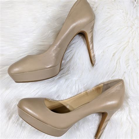 Gianni Bini Shoes Gianni Bini Nude Tan Pump Hills Poshmark