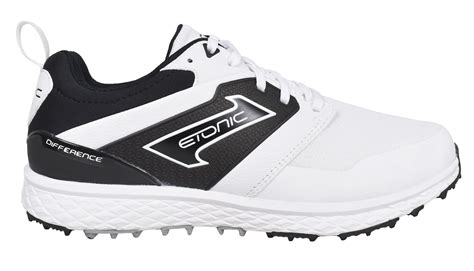 Etonic Mens Spikeless Golf Shoes Whiteblack