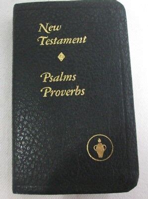 Gideons New Testament Psalms Proverbs Pocket Edition Dk Green Cover