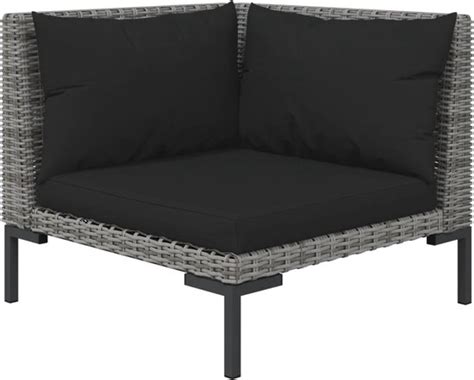 VidaXL Loungeset Classic Tuinmeubelen 70x70x61 Cm Donkergrijs