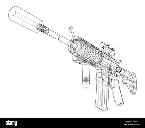 Machine gun barrel Black and White Stock Photos & Images - Alamy