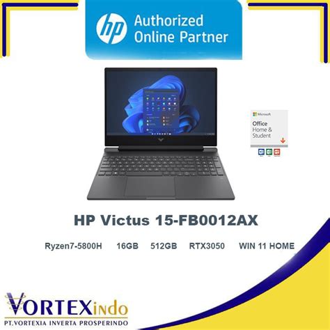 Jual Laptop Hp Victus 15 Fb0012ax Ryzen7 5800h 16gb 512gb Rtx3050 16 Fhd Shopee Indonesia