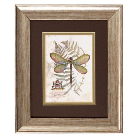 Dragonfly Framed Wall Art Set Of 2 11w X 13h In Framed Wall Art