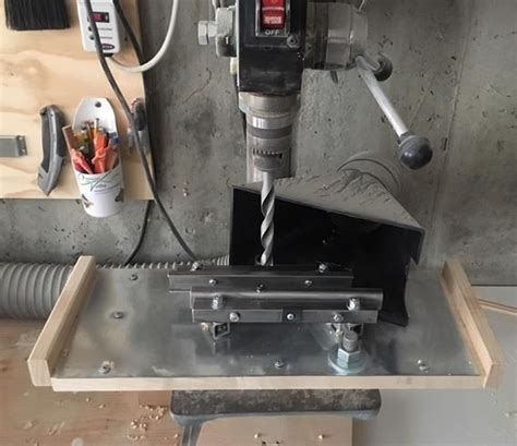 Improved Drill Centering Jig | Drill press table, Drill, Jig