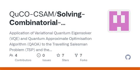 GitHub QuCO CSAM Solving Combinatorial Optimisation Problems Using