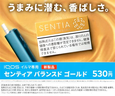 新製品入荷！ Iqos Ilumaアイコス イルマ用「センティア・バランスド・ゴールド」 大阪 京橋たばこセンターこだま 新着情報