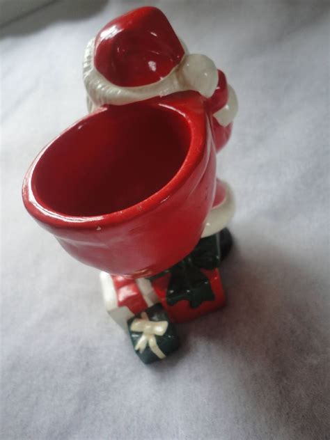 Vintage Avon Ceramic Santa Claus Candle Holder Votive Santa Etsy