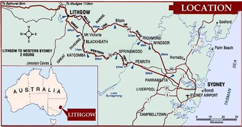 Lithgow's Location | Lithgow Tourism Information