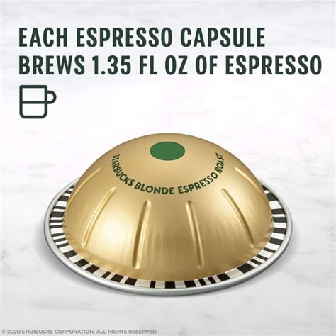 Starbucks By Nespresso Blonde Roast Espresso Count Single Serve