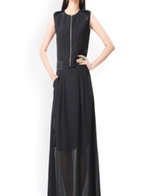 Buy Eavan Black Maxi Dress Dresses For Women 654207 Myntra