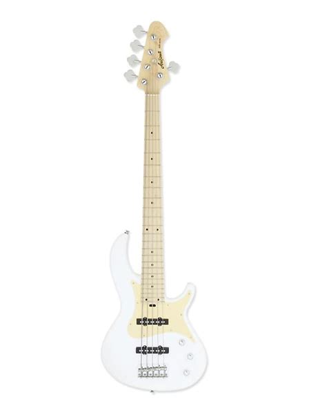 Aria 5 String Electric Bass Guitar White Rsb 618 5 Wh Reverb Uk