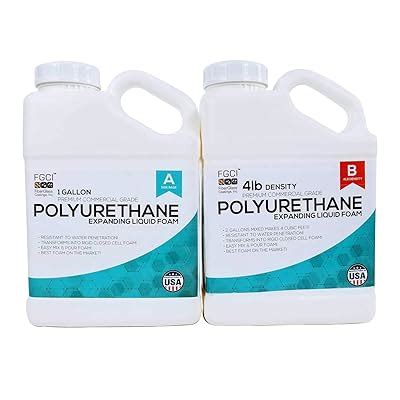 Buy Polyurethane Expanding Liquid Foam 2 Gallon KIT 4 LB Density