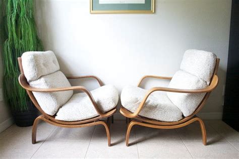 Mid Century Bentwood Lounge Chairs By Charlton England Attributed To