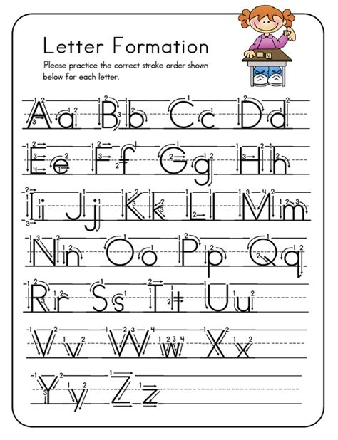 Correct Letter Formation For Kindergarten