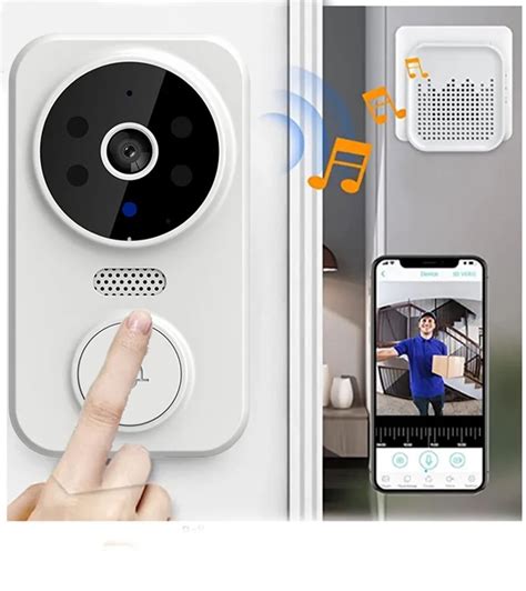 Draadloze Deurbelcamera Met Hd Video En Intercom Functie Wi Fi Smart