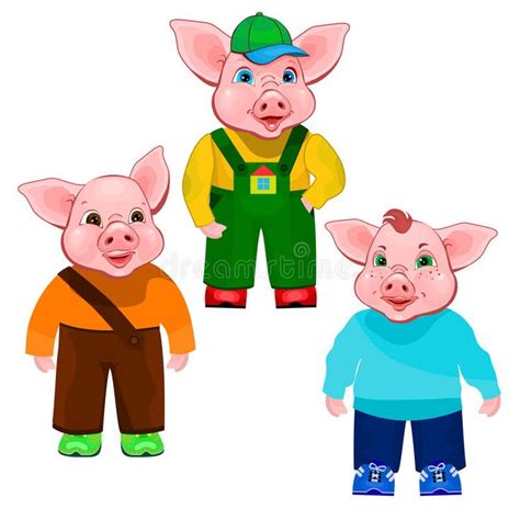 Three Little Pigs Royalty Free Illustration Three Little Pigs Little