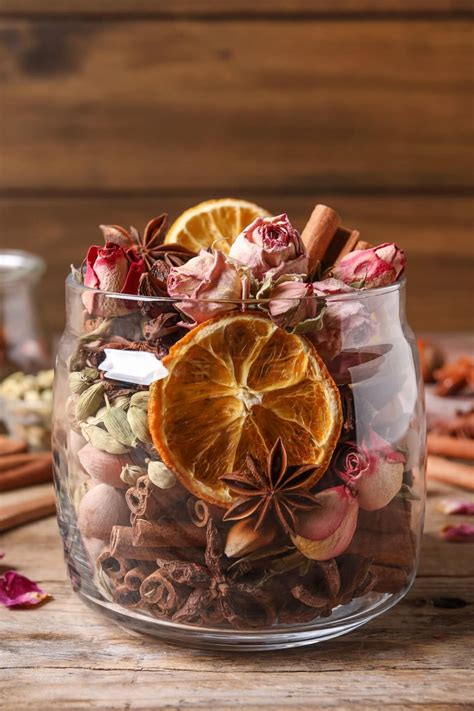 How To Make Potpourri Using Dry Flowers And Herbs Homemade Potpourri