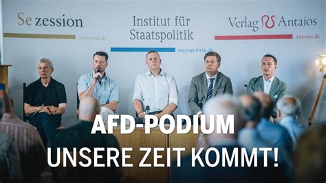 Gro Es Afd Podium Unsere Zeit Kommt Youtube