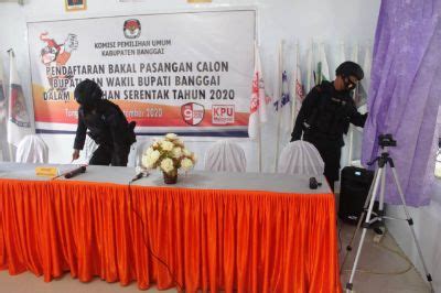 Amankan Pendaftaran Paslon Polres Banggai Terjunkan Ratusan Personel