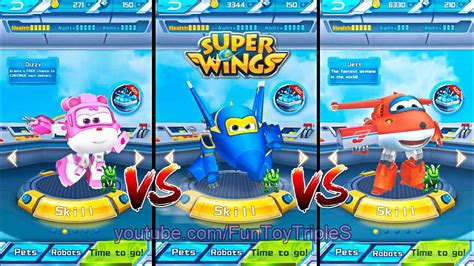 Super Wings Jett Run 3 Players 8 Dizzy Vs Jett Vs Jerome Japan