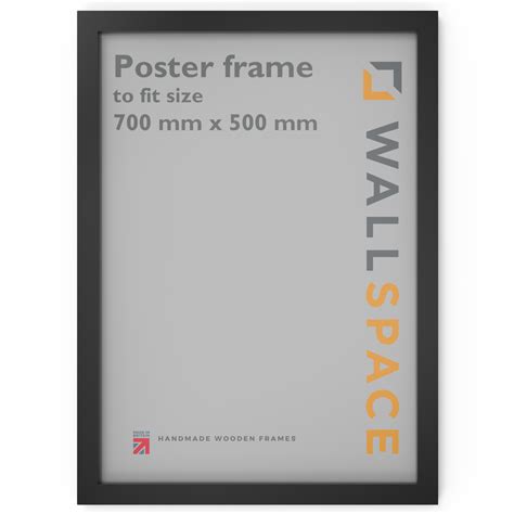 Black Wooden Poster Frame 500mm X 700mm