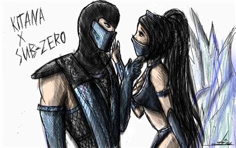 Sub Zero And Kitana By Nightsgirl666 On Deviantart