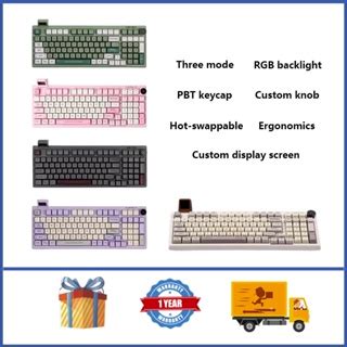 Epomaker Rt Wireless Mechanical Keyboard Gasket Structure Rgb Hot Swappable Custom Keyboard