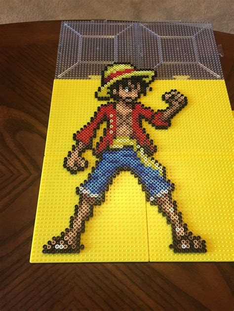 Luffy Perler Beads