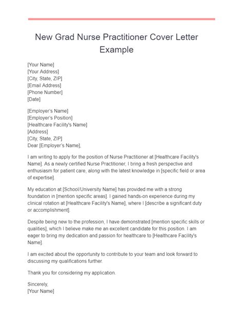 Nurse Practitioner Cover Letter 18 Examples Pdf Tips