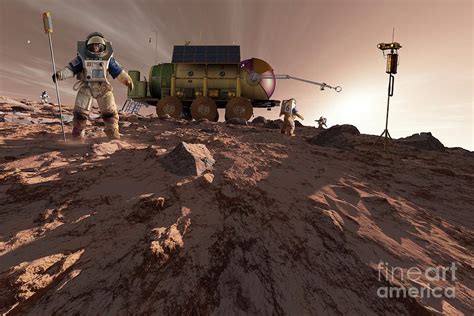 Astronaut On Mars Photograph By Detlev Van Ravenswaay Science Photo