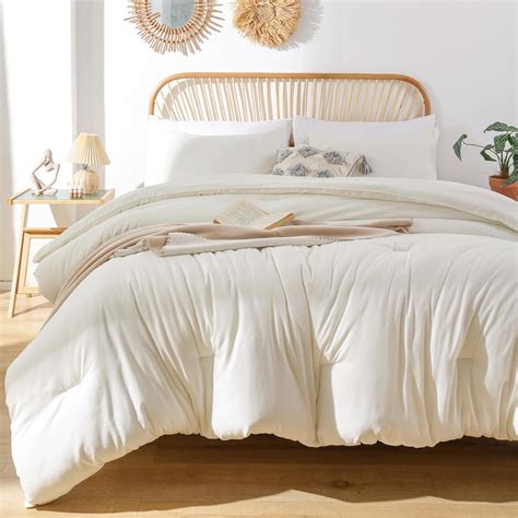 Rosgonia Ivory Twin Comforter Set For College Girls Boys1 Boho Comforter And 1