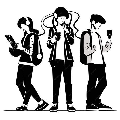 Premium Vector | Modern teenagers in art