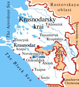 Krasnodar Map