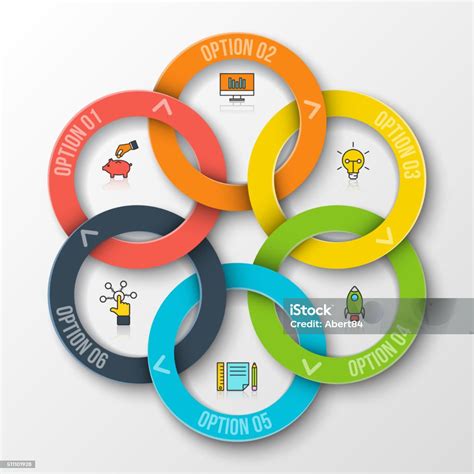 Vector Circle Infographic Stock Illustration Download Image Now Abstract Arrow Symbol