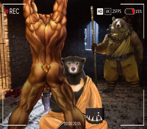 Rule 34 Bodyguard Bondage Bound Brown Bear Furry Only Grizzly Bear Male Male Male Mammal Monk