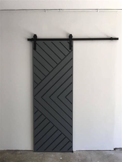 Custom Made Chevron Arrow Style Farmhouse Sliding Barn Door 1 Door Primed Only Ask For Shipping