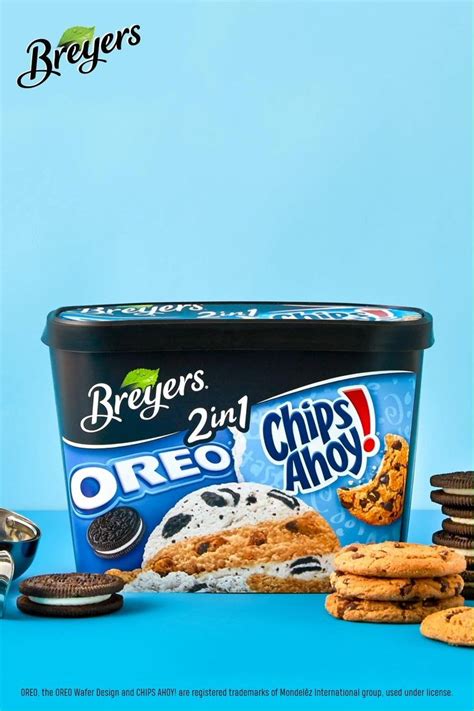 Breyers® Oreo® And Chips Ahoy ® 2in1 [video] Yummy Food Dessert Easy