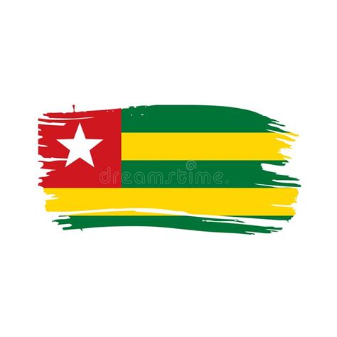 Bandera De Togo Ejemplo Del Vector Stock De Ilustraci N Ilustraci N