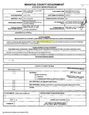 Fillable Online MANATEE COUNTY ZONING ORDINANCE PDC 14 29 P R Fax