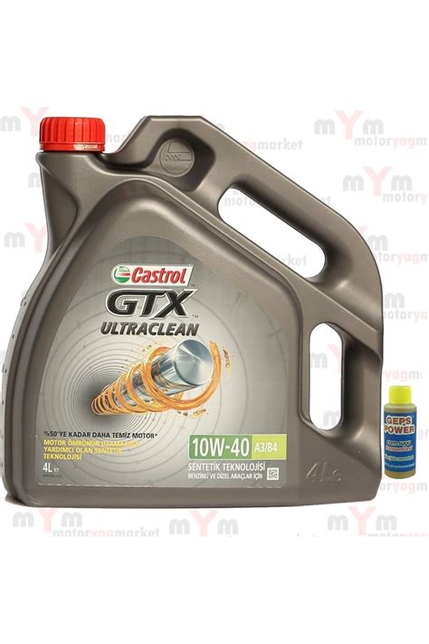 Castrol Gtx Ultraclean 10w 40 A3b4 Motor Yağı 4 Litre Benzinli Lpgli