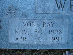 Von Ray Webb 1928 1991 Homenaje De Find A Grave