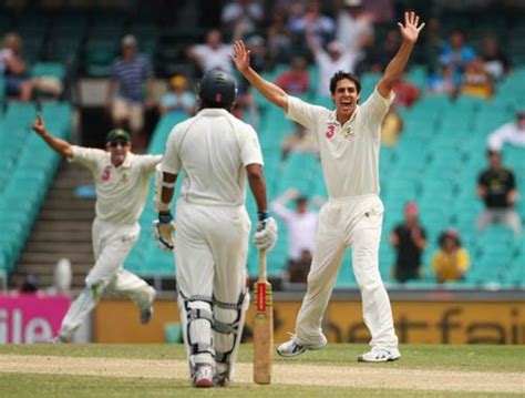 Peter Siddle Holds His Shoulder After Being Struck And Caught Behind