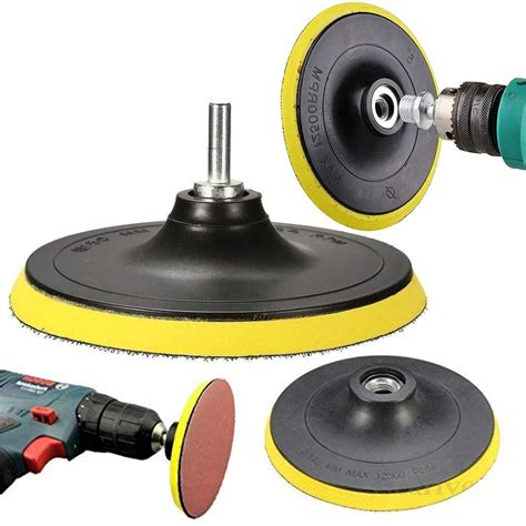 Boseh Recycled Plastic Sanding Disc With Lock Nut And 10 Sandpaper For